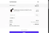 CarGenerator coupon verification screenshot