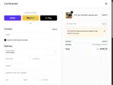 CarGenerator coupon verification screenshot