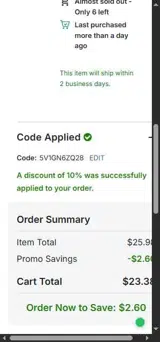 Carleton Knights coupon verification screenshot