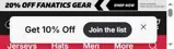 Carolina Hurricanes Shop coupon verification screenshot