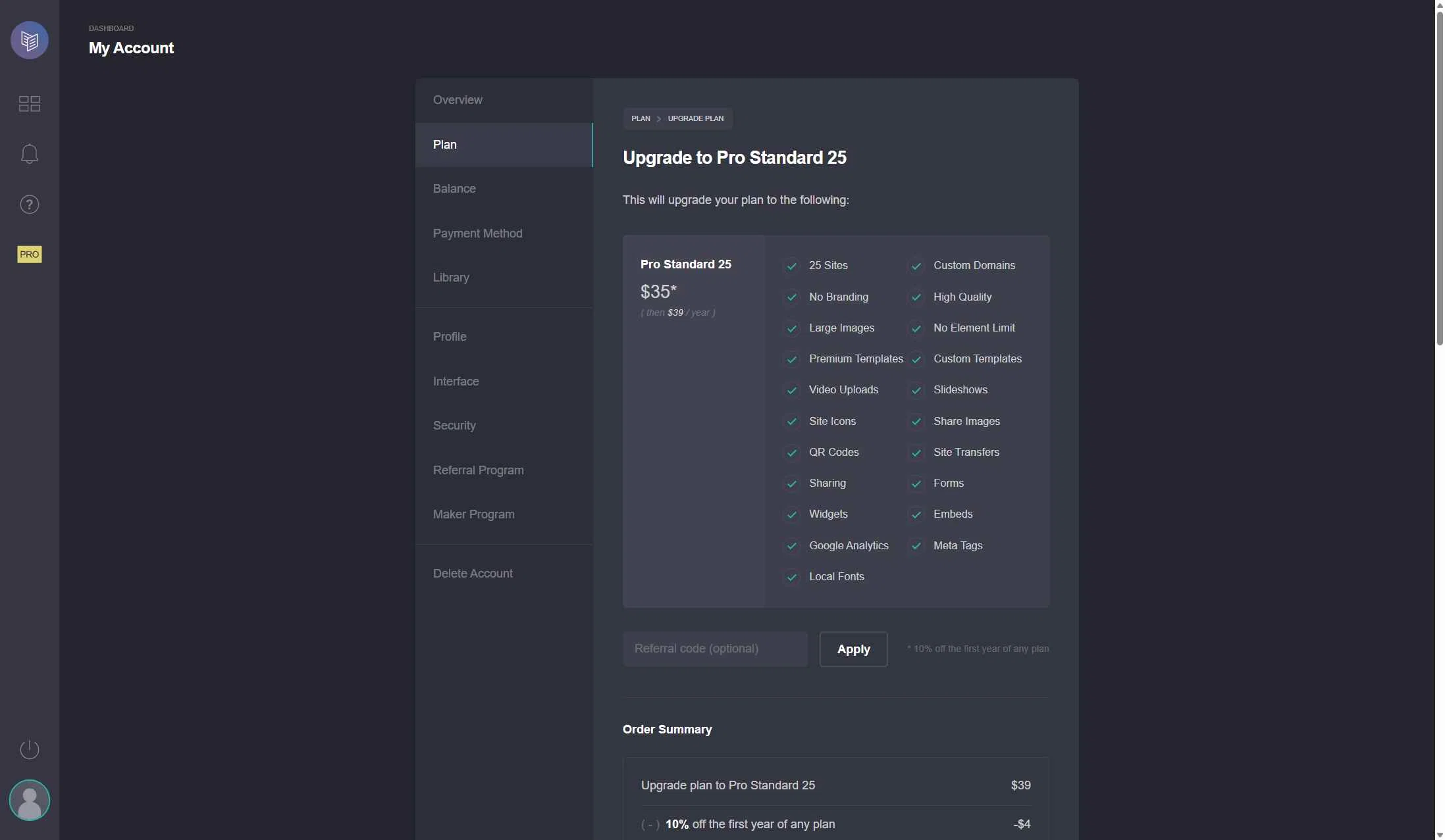 Carrd checkout page showing Carrd promo code box | Screenshot taken by SimplyCodes community member on Jan 20, 2026