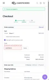 JULYSN15 coupon verification screenshot