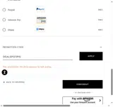 Casadei coupon verification screenshot