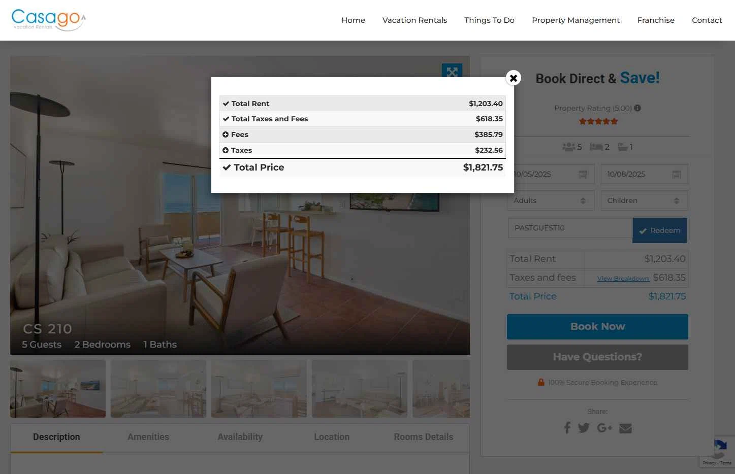 Casago checkout page showing Casago promo code box | Screenshot taken by SimplyCodes community member on Sep 20, 2025