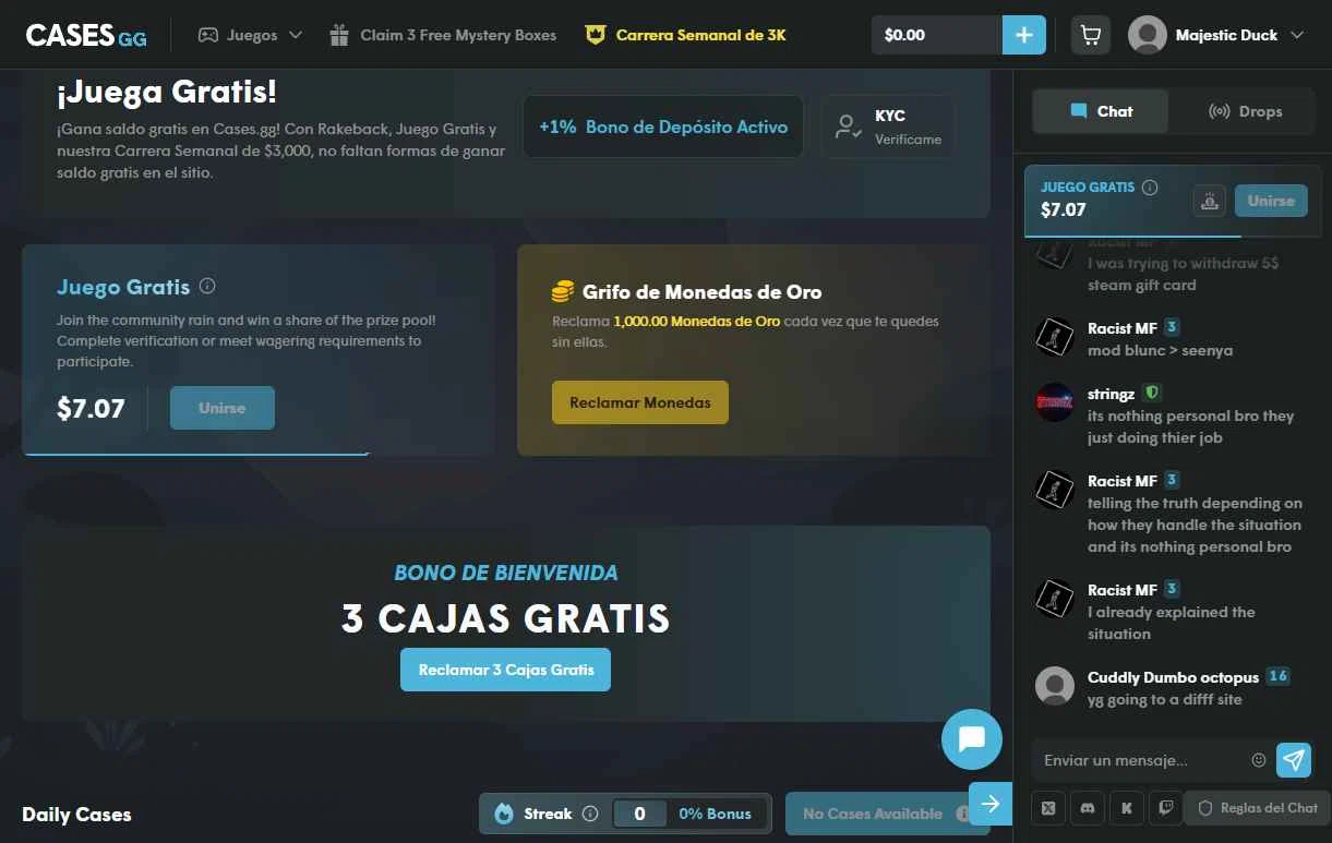 Cases.gg checkout page showing Cases.gg promo code box | Screenshot taken by SimplyCodes community member on Nov 3, 2025