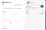 Cashews.com coupon verification screenshot