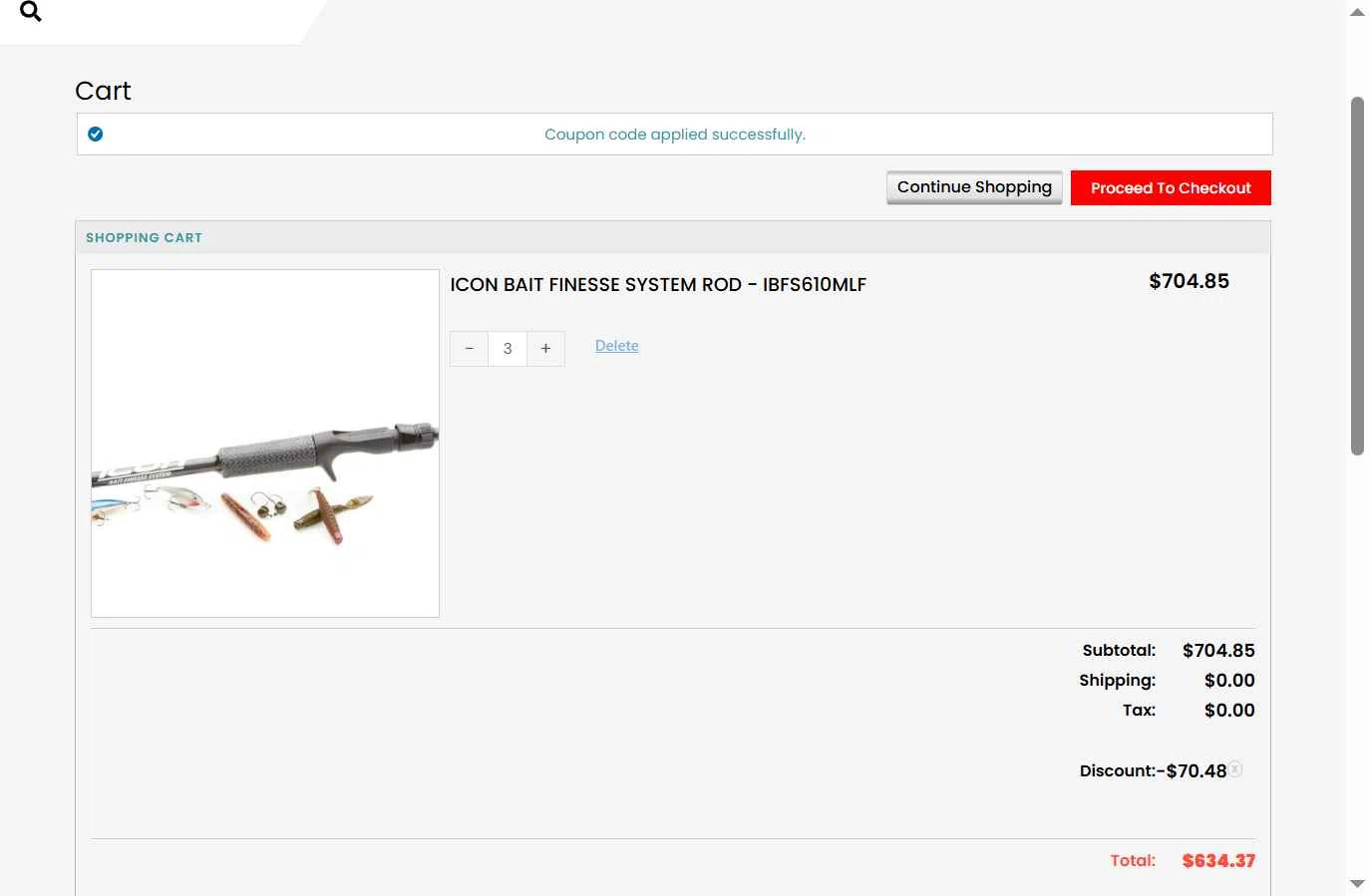 Cashion Rods checkout page showing Cashion Rods coupon code box | Screenshot taken by SimplyCodes community member on Sep 18, 2025