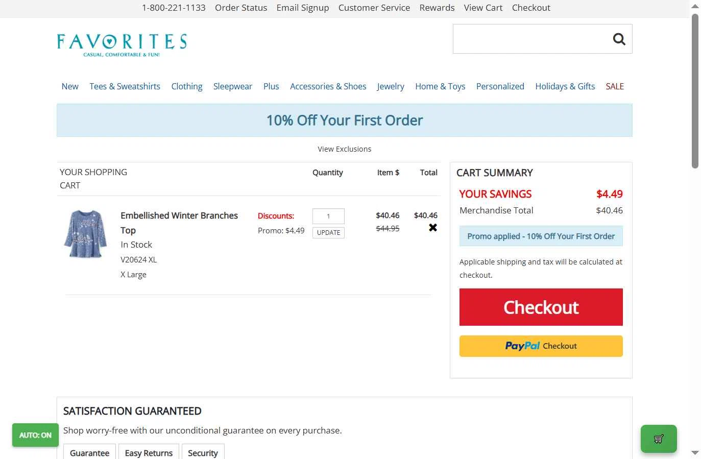 Catalog Favorites checkout page showing Catalog Favorites promo code box | Screenshot taken by SimplyCodes community member on Oct 2, 2025