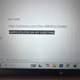 HAPPYCAT15 coupon verification screenshot