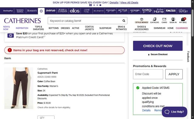 Catherines Promo Codes (9 Verified) - 50% Off Jul 2025