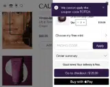 Tote24 coupon verification screenshot