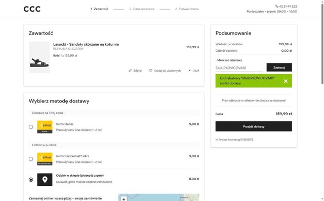 CCC checkout page showing CCC promo code box | Screenshot taken by SimplyCodes community member on Aug 3, 2025