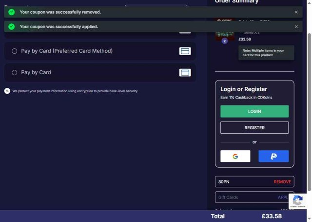 Loaded checkout page showing Loaded discount code box | Screenshot taken by SimplyCodes community member on Aug 22, 2025
