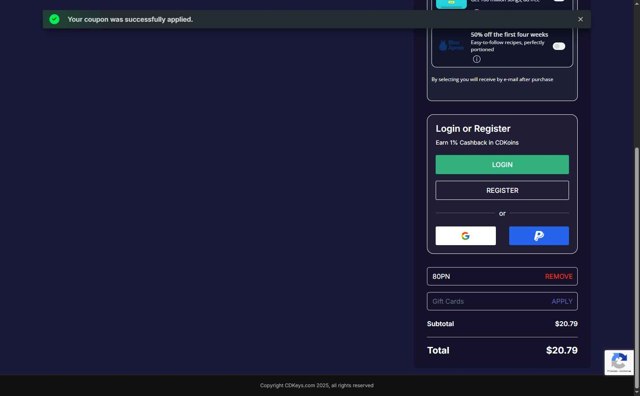 Loaded checkout page showing Loaded discount code box | Screenshot taken by SimplyCodes community member on Aug 22, 2025