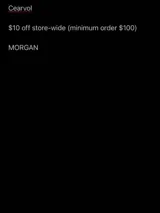 MORGAN coupon verification screenshot
