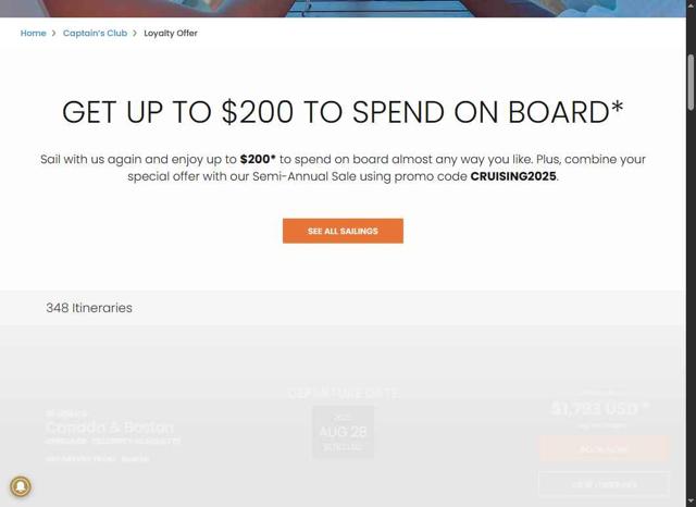 Celebrity X Cruises checkout page showing Celebrity X Cruises promo code box | Screenshot taken by SimplyCodes community member on Aug 26, 2025