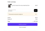 Celestia coupon verification screenshot
