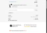 Cellmetics Beauty coupon verification screenshot