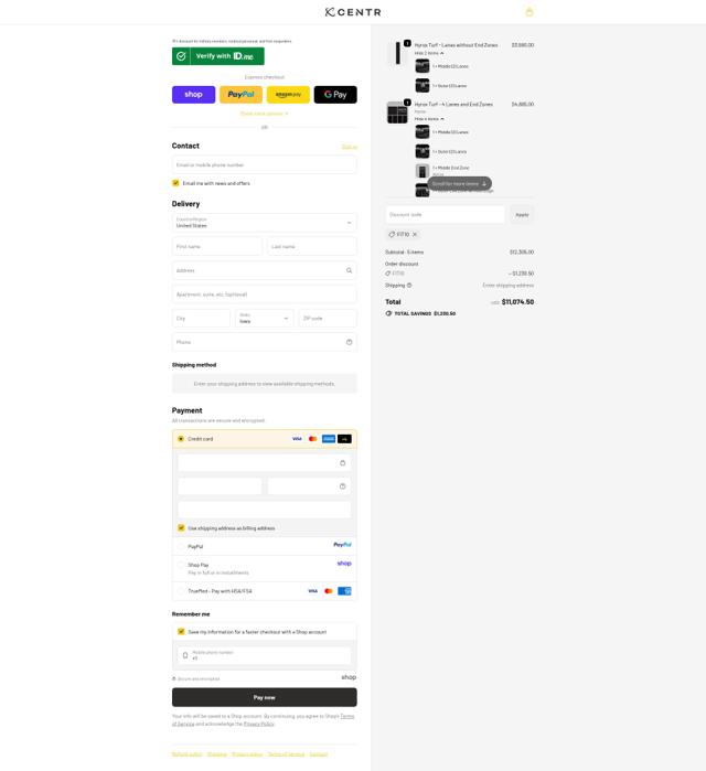 Centr Fit checkout page showing Centr Fit discount code box | Screenshot taken by SimplyCodes community member on Sep 21, 2025