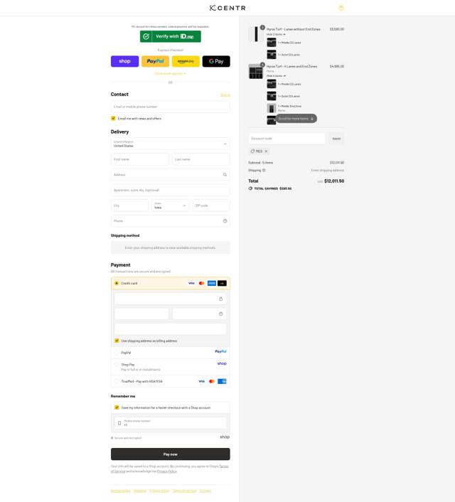Centr Fit checkout page showing Centr Fit discount code box | Screenshot taken by SimplyCodes community member on Sep 17, 2025