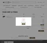 Centurion Arms coupon verification screenshot