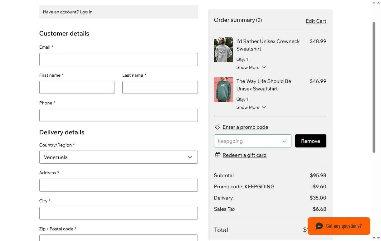 CFC WEAR checkout page showing CFC WEAR promo code box | Screenshot taken by SimplyCodes community member on Dec 2, 2025