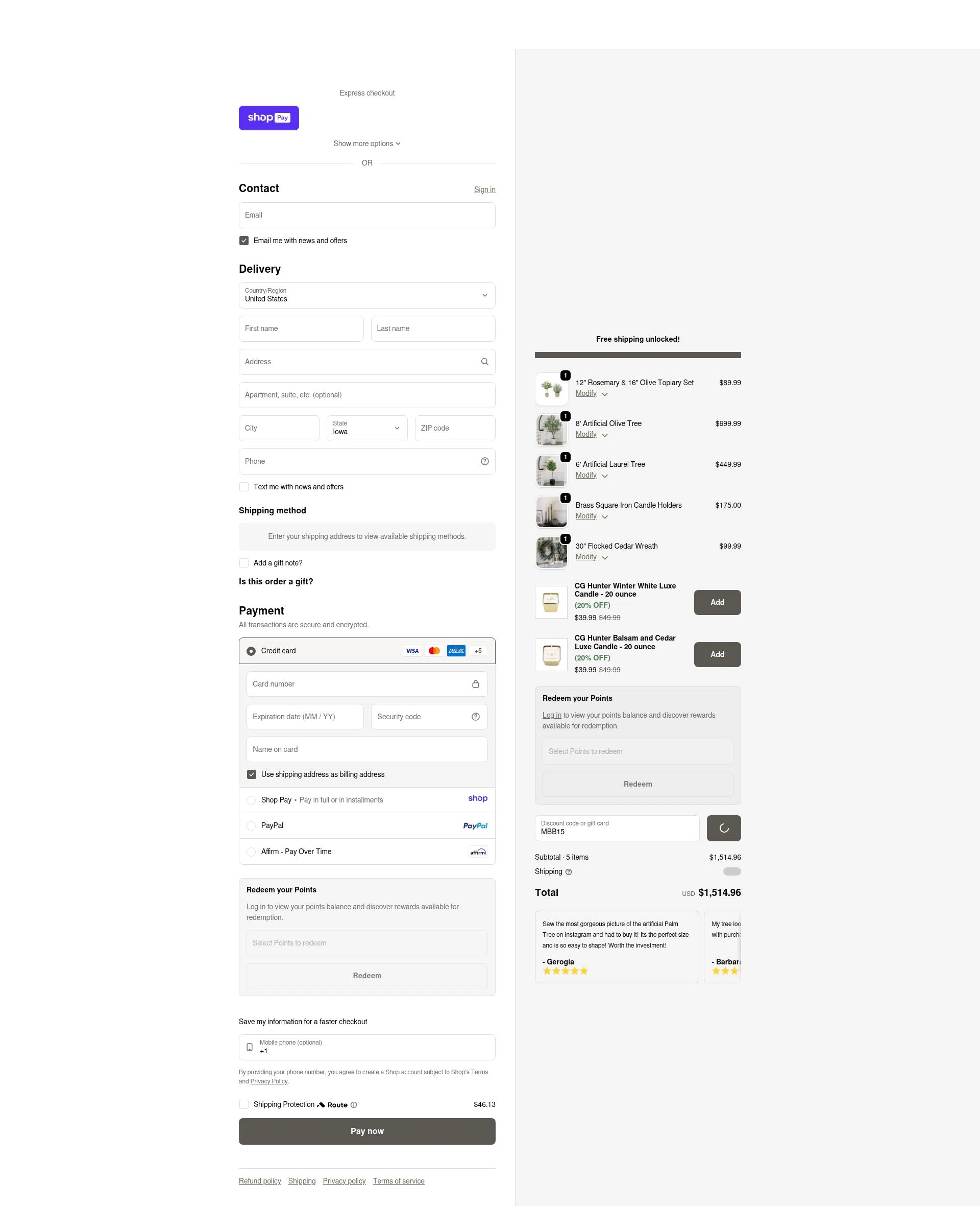 CG Hunter checkout page showing CG Hunter promo code box | Screenshot taken by SimplyCodes community member on Jan 10, 2026