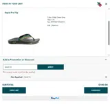 Chaco coupon verification screenshot