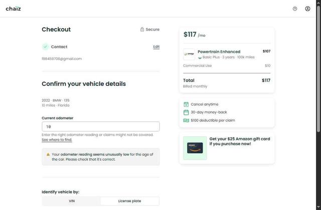 Chaiz checkout page showing Chaiz promo code box | Screenshot taken by SimplyCodes community member on Aug 8, 2025
