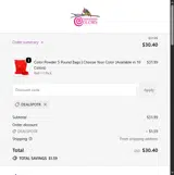 Chameleon Colors coupon verification screenshot
