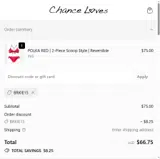 Chance Loves coupon verification screenshot