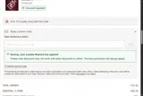 DARLING15 coupon verification screenshot