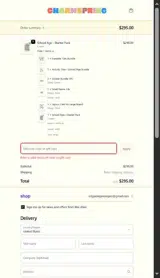 Charmspring coupon verification screenshot