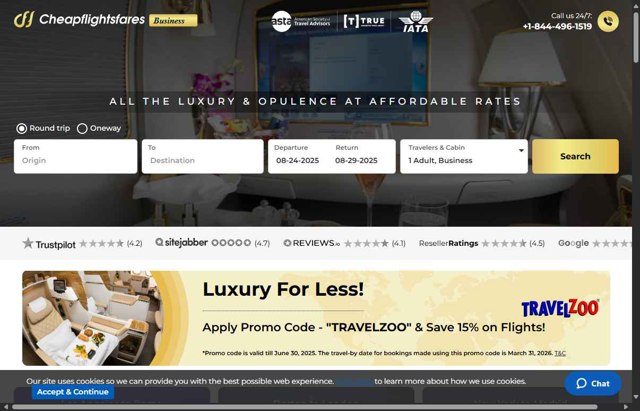 Cheapflightsfares checkout page showing Cheapflightsfares promo code box | Screenshot taken by SimplyCodes community member on Aug 22, 2025