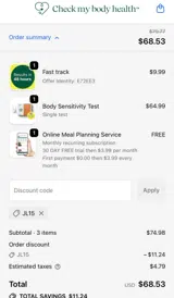 JL15 coupon verification screenshot