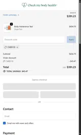 CMBH10 coupon verification screenshot