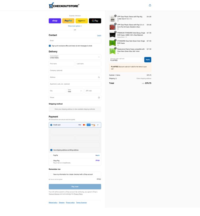 CheckOutStore checkout page showing CheckOutStore coupon code box | Screenshot taken by SimplyCodes community member on Sep 4, 2025