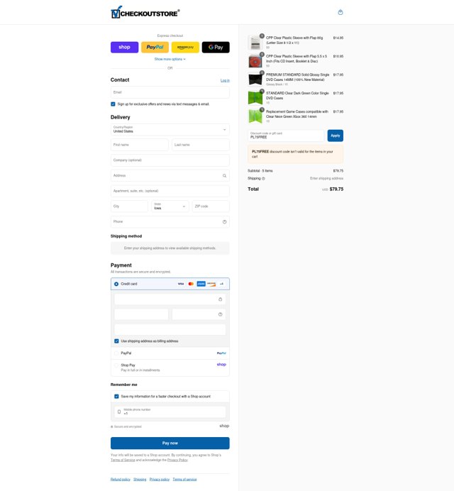 CheckOutStore checkout page showing CheckOutStore coupon code box | Screenshot taken by SimplyCodes community member on Sep 4, 2025