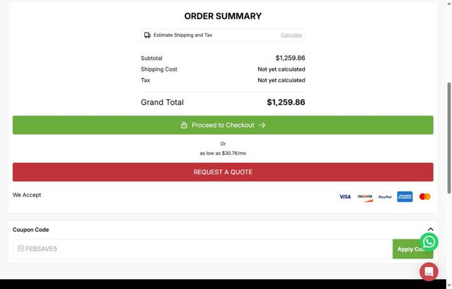 Chefs Deal checkout page showing Chefs Deal discount code box | Screenshot taken by SimplyCodes community member on Jul 28, 2025