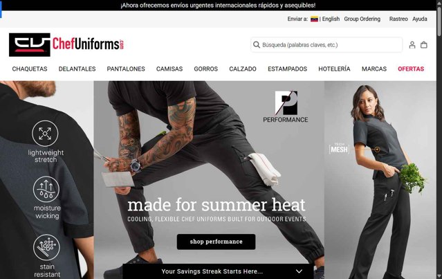 ChefUniforms.com checkout page showing ChefUniforms.com promo code box | Screenshot taken by SimplyCodes community member on Jul 20, 2025