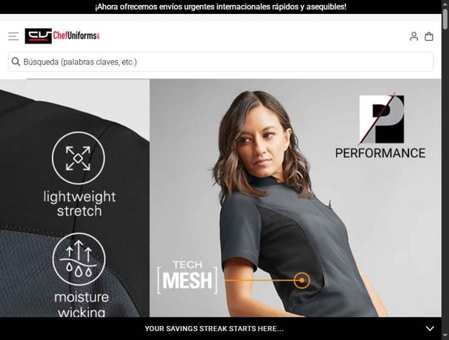 ChefUniforms.com checkout page showing ChefUniforms.com promo code box | Screenshot taken by SimplyCodes community member on Jul 20, 2025