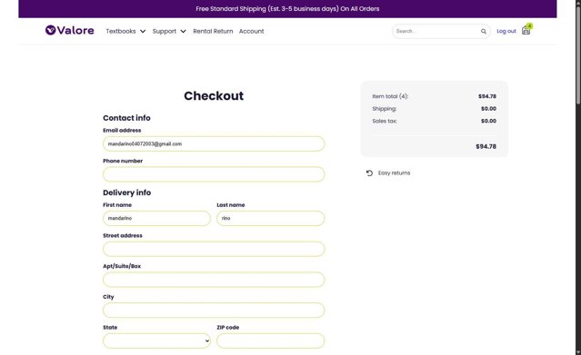 Chegg checkout page showing Chegg discount code box | Screenshot taken by SimplyCodes community member on Jul 27, 2025