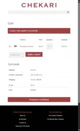 SUMMER15 coupon verification screenshot