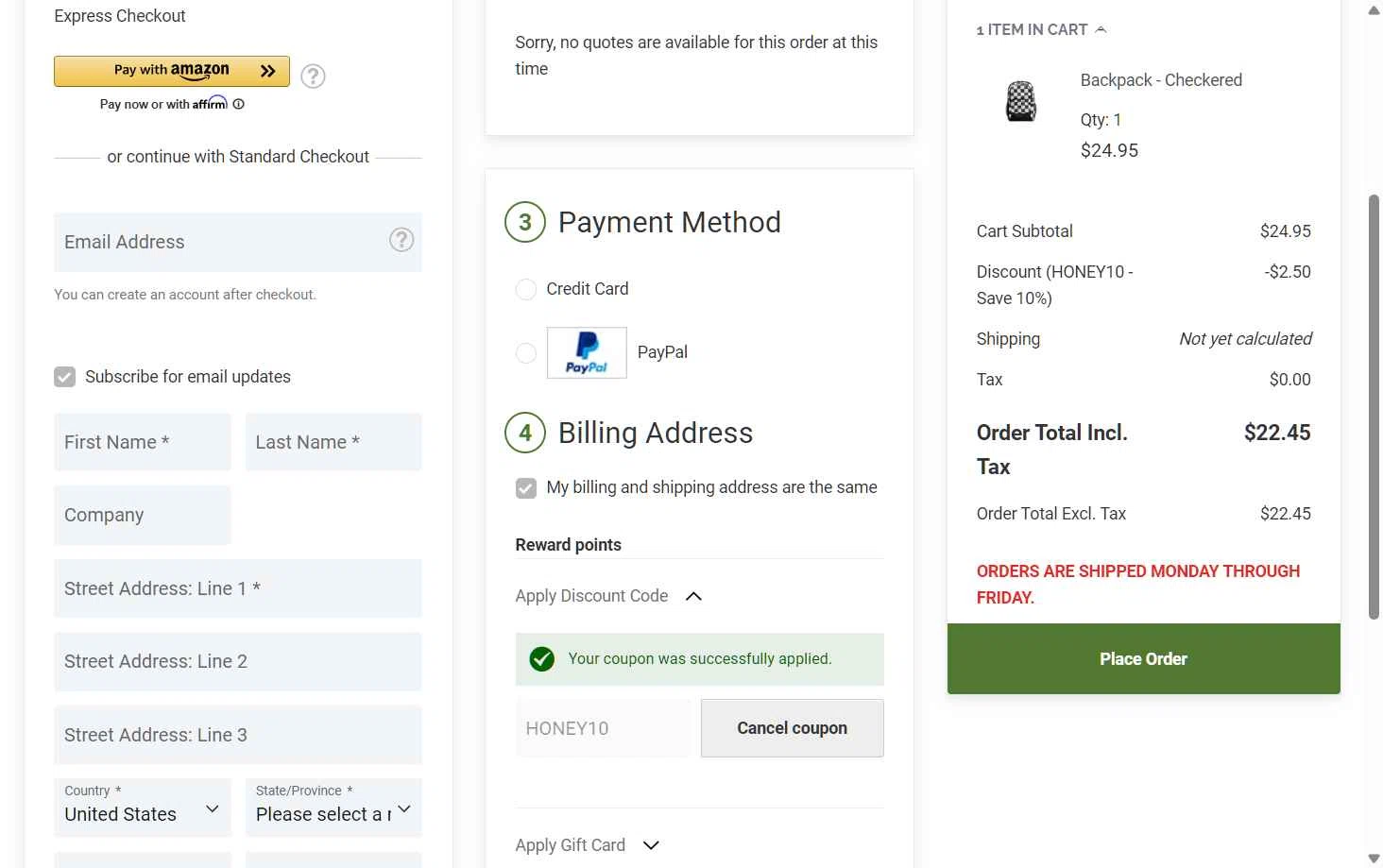 Chess.com checkout page showing Chess.com promo code box | Screenshot taken by SimplyCodes community member on Oct 8, 2025