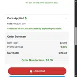 Chestnut Hill Griffins coupon verification screenshot