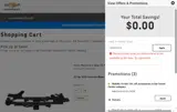 POWERUP10 coupon verification screenshot