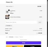Chews Life coupon verification screenshot