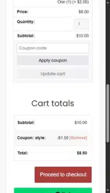 Chicago Artisan Market coupon verification screenshot