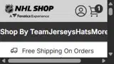 NHLGIFT15 coupon verification screenshot