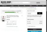 Chicago Blackhawks Shop coupon verification screenshot